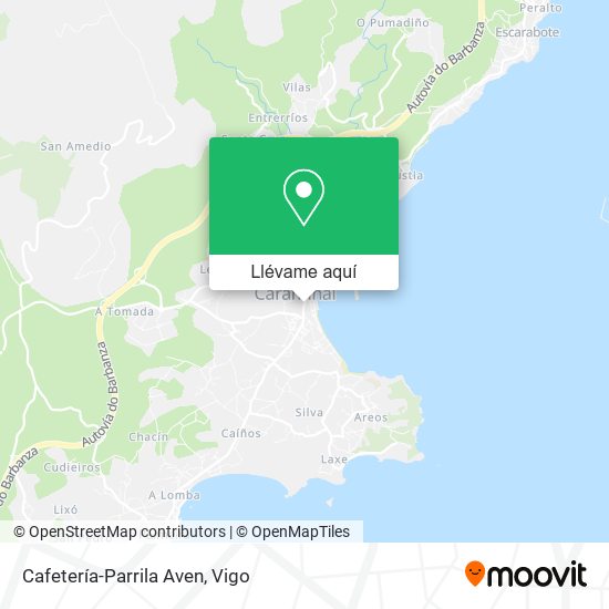 Mapa Cafetería-Parrila Aven