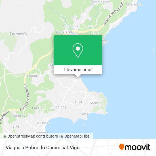 Mapa Viaqua a Pobra do Caramiñal