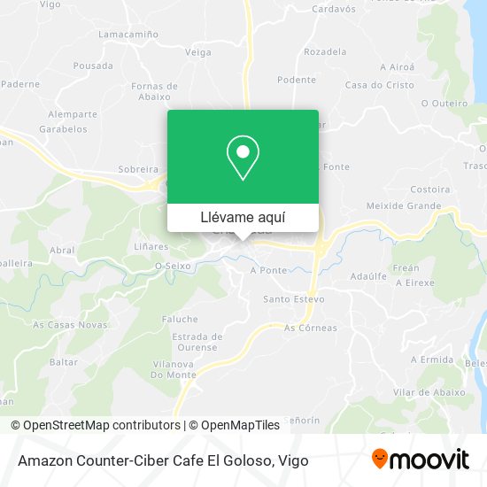 Mapa Amazon Counter-Ciber Cafe El Goloso