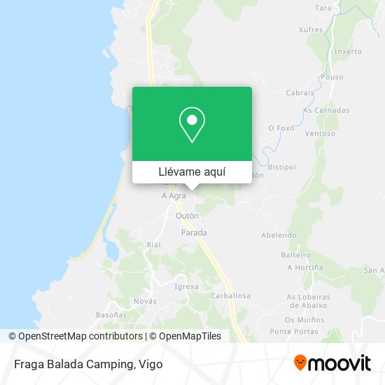 Mapa Fraga Balada Camping