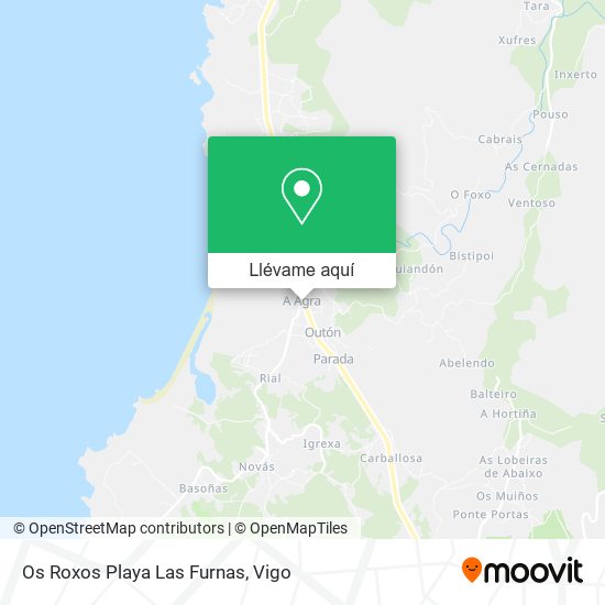 Mapa Os Roxos Playa Las Furnas