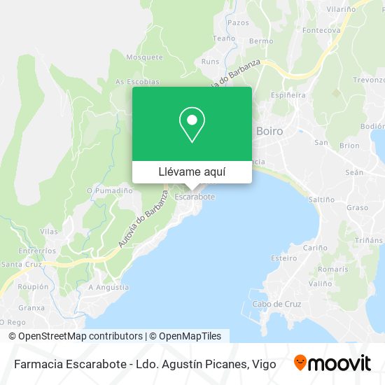 Mapa Farmacia Escarabote - Ldo. Agustín Picanes