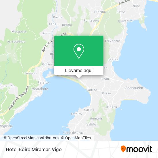 Mapa Hotel Boiro Miramar