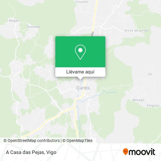 Mapa A Casa das Pejas