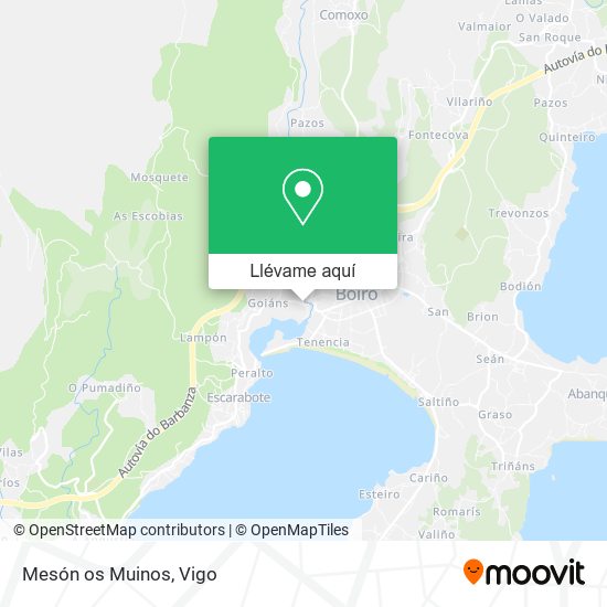 Mapa Mesón os Muinos