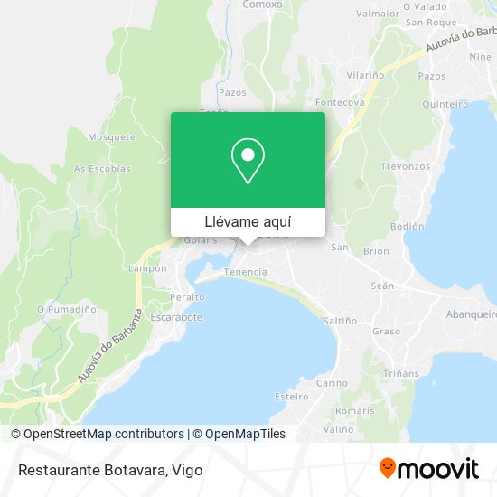 Mapa Restaurante Botavara