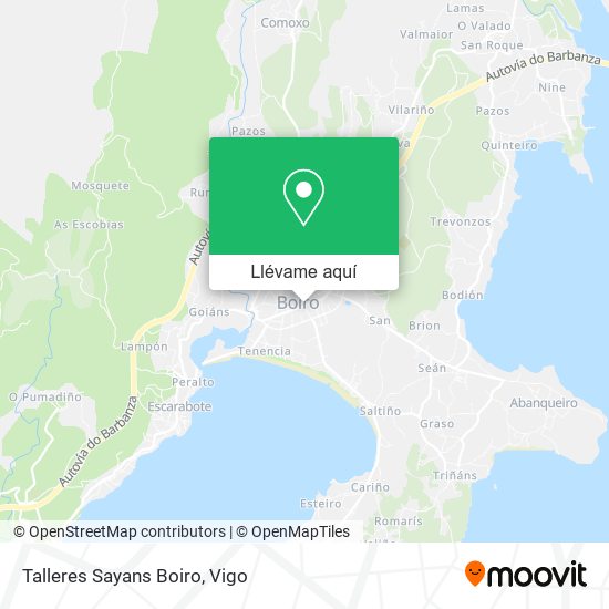 Mapa Talleres Sayans Boiro