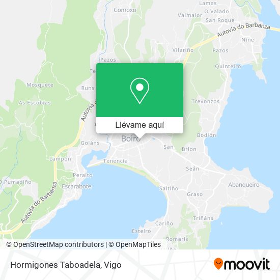 Mapa Hormigones Taboadela