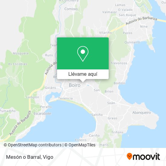 Mapa Mesón o Barral