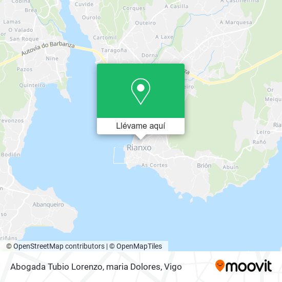 Mapa Abogada Tubio Lorenzo, maria Dolores