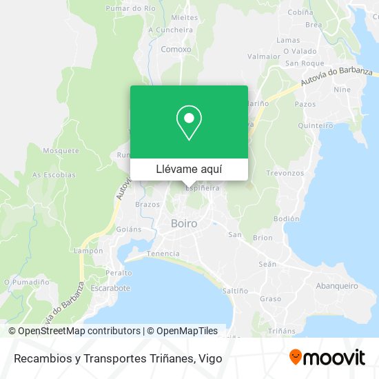 Mapa Recambios y Transportes Triñanes