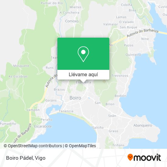 Mapa Boiro Pádel