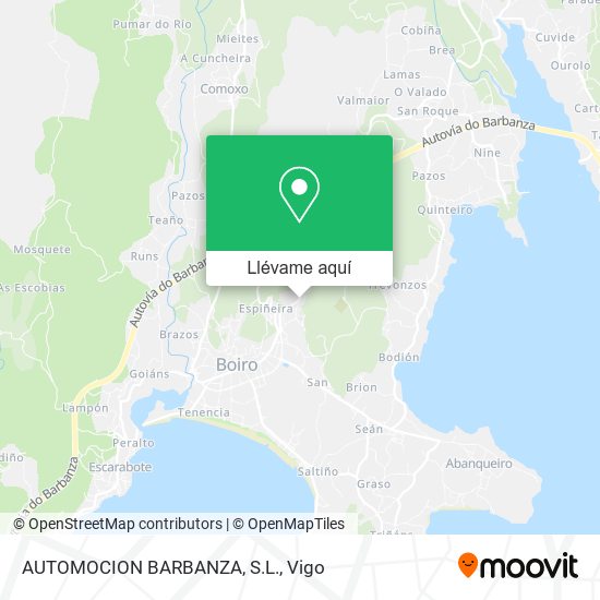 Mapa AUTOMOCION BARBANZA, S.L.