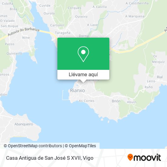 Mapa Casa Antigua de San José S XVII