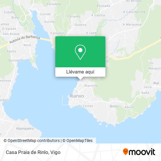 Mapa Casa Praia de Rinlo