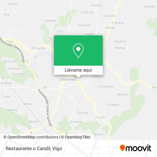 Mapa Restaurante o Candil