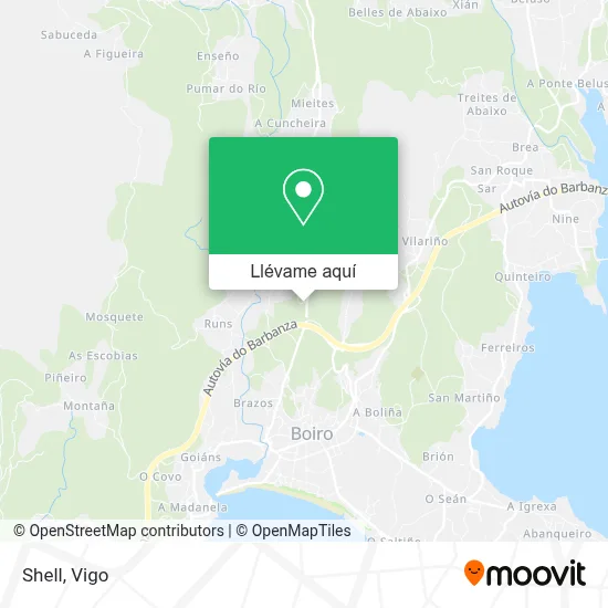 Mapa Shell