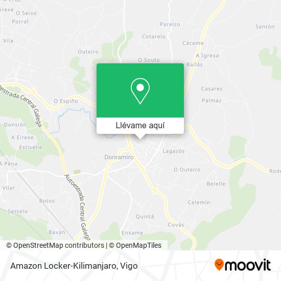 Mapa Amazon Locker-Kilimanjaro