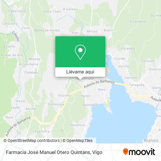 Mapa Farmacia José Manuel Otero Quintáns