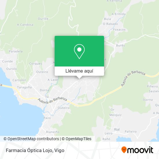 Mapa Farmacia Óptica Lojo