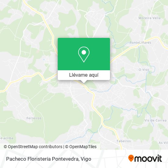 Mapa Pacheco Floristería Pontevedra