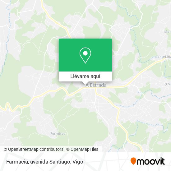 Mapa Farmacia, avenida Santiago