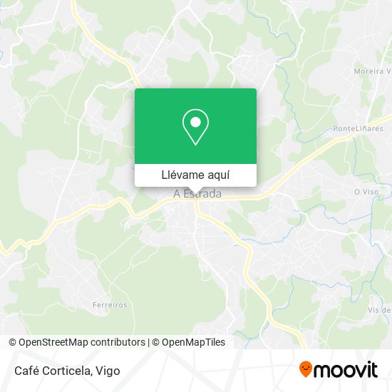 Mapa Café Corticela