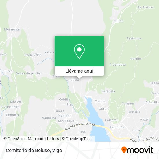 Mapa Cemiterio de Beluso