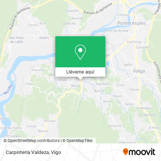 Mapa Carpintería Valdeza
