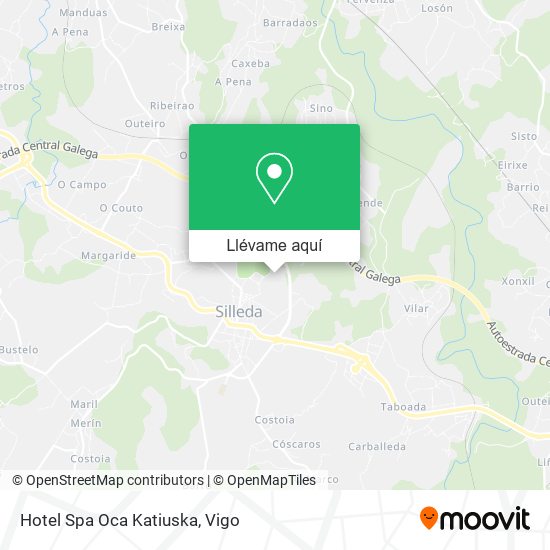 Mapa Hotel Spa Oca Katiuska