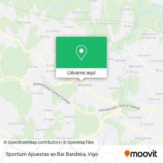 Mapa Sportium Apuestas en Bar Bandeira