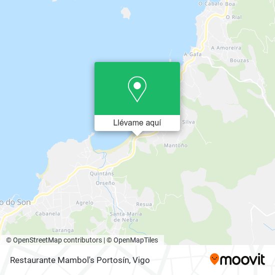 Mapa Restaurante Mambol's Portosín