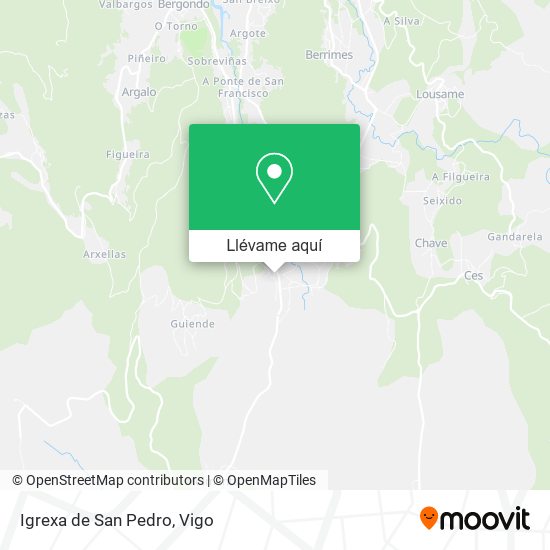 Mapa Igrexa de San Pedro