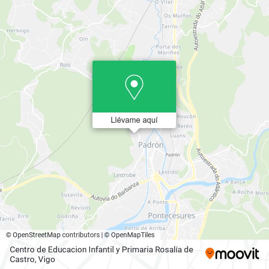 Mapa Centro de Educacion Infantil y Primaria Rosalía de Castro