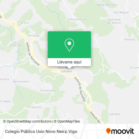 Mapa Colegio Público Uxio Novo Neira