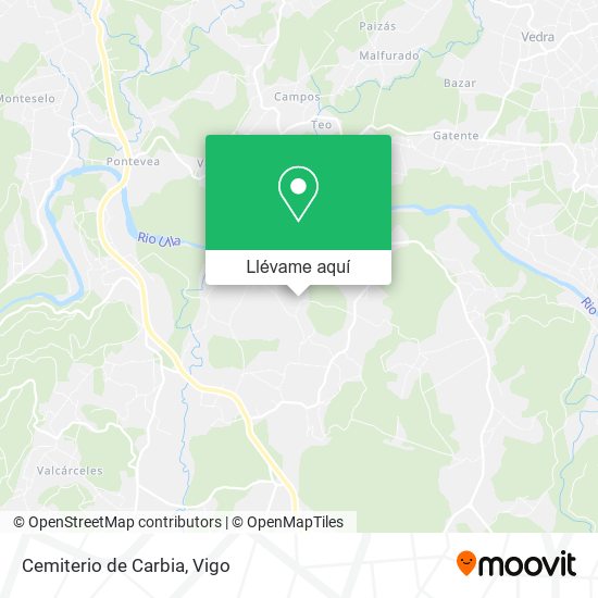 Mapa Cemiterio de Carbia