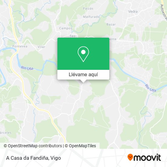 Mapa A Casa da Fandiña