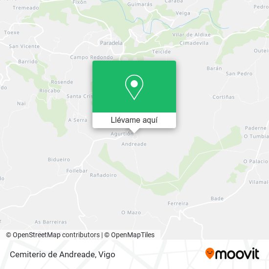 Mapa Cemiterio de Andreade