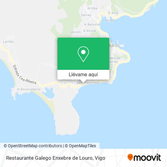 Mapa Restaurante Galego Enxebre de Louro