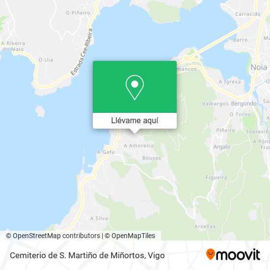 Mapa Cemiterio de S. Martiño de Miñortos