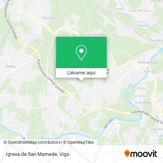 Mapa Igrexa de San Mamede