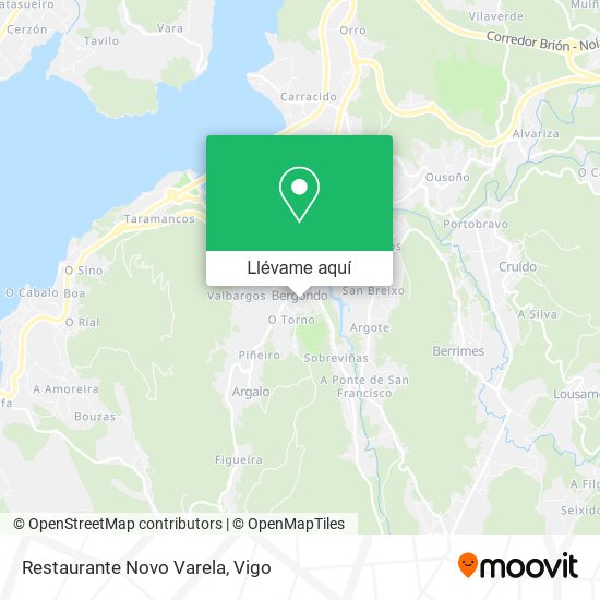 Mapa Restaurante Novo Varela