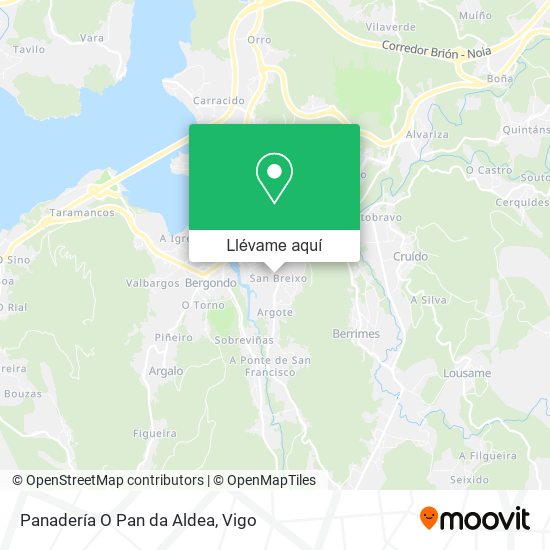 Mapa Panadería O Pan da Aldea