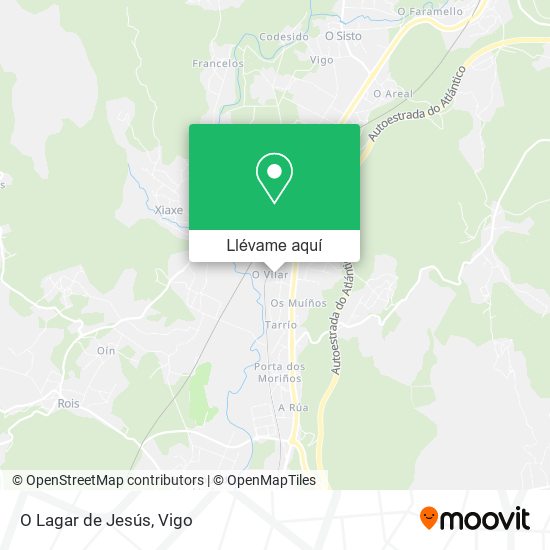Mapa O Lagar de Jesús