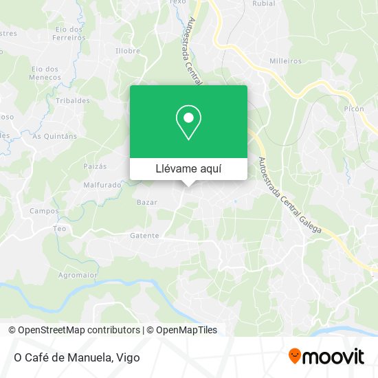 Mapa O Café de Manuela