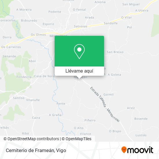 Mapa Cemiterio de Frameán