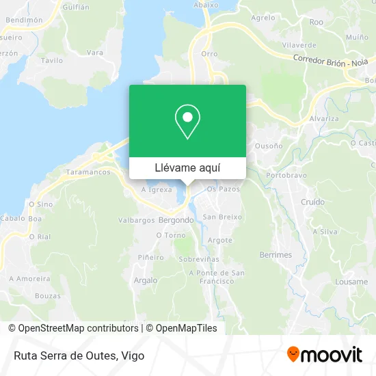 Mapa Ruta Serra de Outes