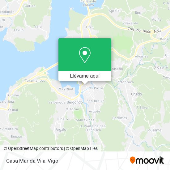 Mapa Casa Mar da Vila