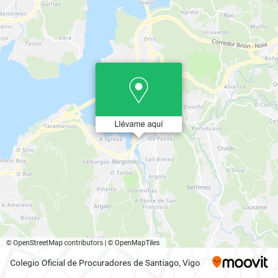 Mapa Colegio Oficial de Procuradores de Santiago