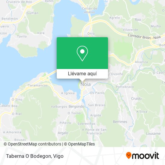 Mapa Taberna O Bodegon